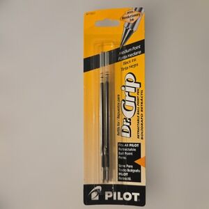 VTG Pilot Dr. Grip Pen Refills Medium Point Black Ink Retractable 2 Pack Japan